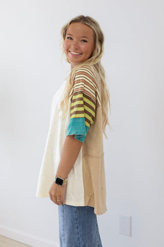 Poetic Fall Fun Sleeve Top