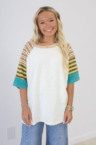 Poetic Fall Fun Sleeve Top