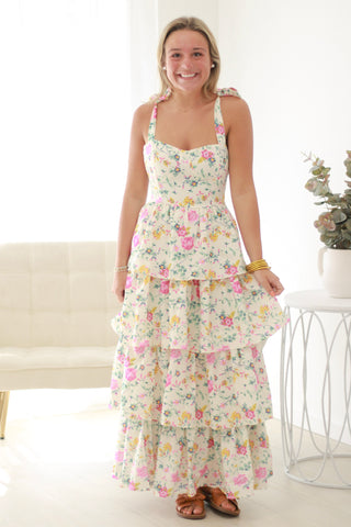 By My Side Floral Maxi Dress