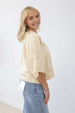 Lucky You Oatmeal Sweater