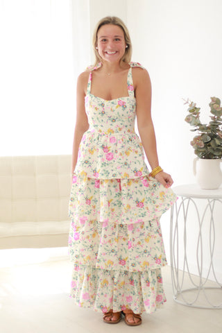 By My Side Floral Maxi Dress