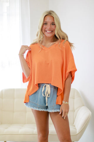 Cheering On Our Team Oversized Top