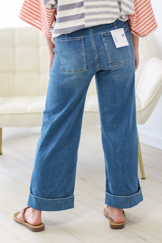 Long Time Coming Wide Leg Jeans by Lovervet
