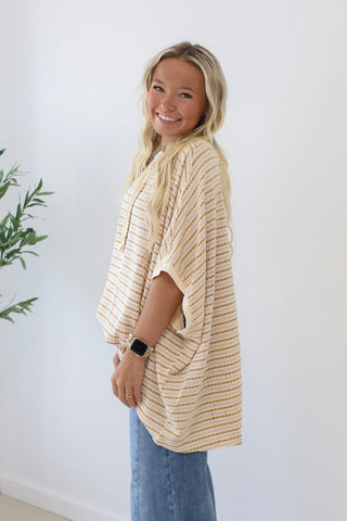 Drawn to Fun Lavender/Latte Top