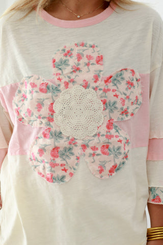 Fun with Florals Cream Top