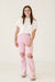City Chic Outing Super High Dad Jean in Rose Quartz