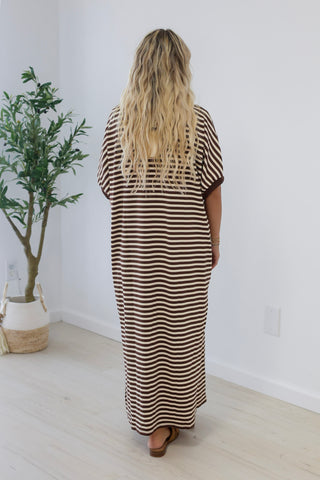 Of Course You Should Striped Midi Dress