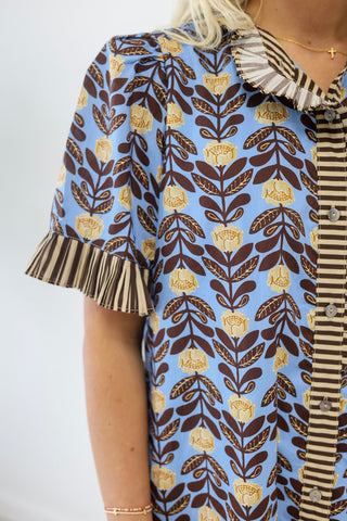 Next in Line Mixed Print Dress
