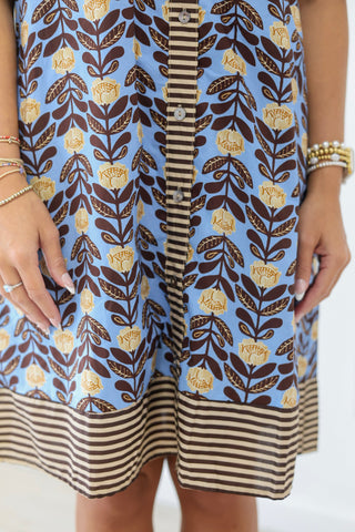 Next in Line Mixed Print Dress