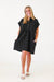 Go Out With Me Textured Black Dress