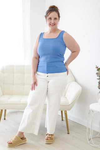 Practically Yours Tank in Sky Blue