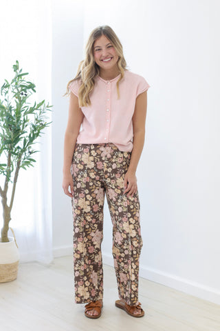 A Pretty Touch Floral Pants