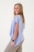 Chill Outing Washed Comfy Knit Top in Blue