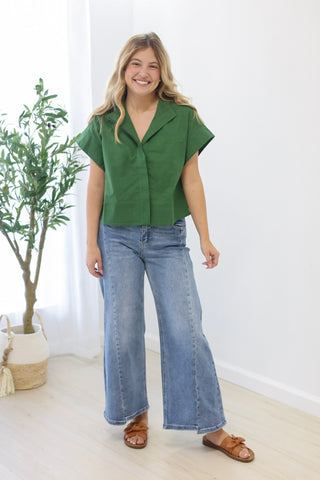 Tuscan Nights Top in Fern