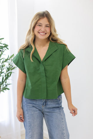 Tuscan Nights Top in Fern
