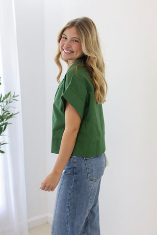 Tuscan Nights Top in Fern