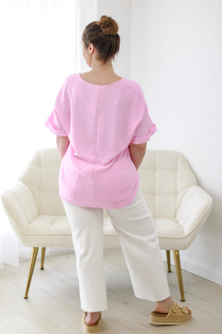 Perfectly Played Pink Blouse