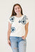 Cute for Summer Embroider Floral Top in Ivory