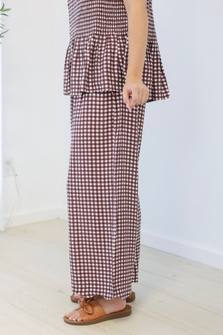 A Block of Time Gingham Crop Pants
