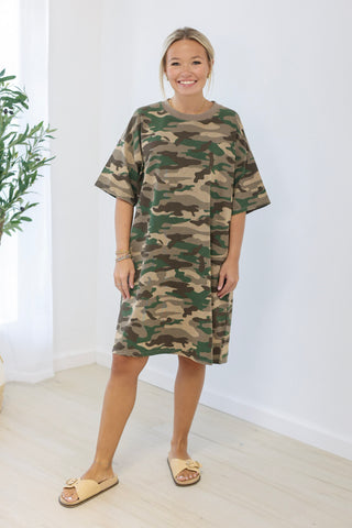Camo Cutie Casual Dress
