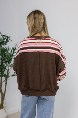 Fun Times Fall Striped Top