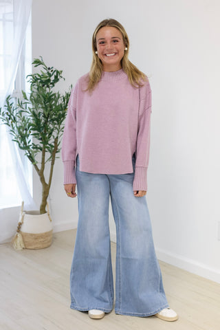 Lavender Latte Cuddly Soft Sweater