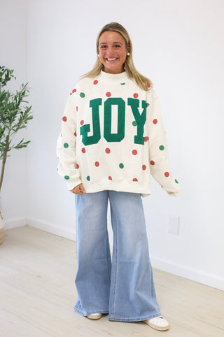 A Life Full of Joy Mock Neck Pullover