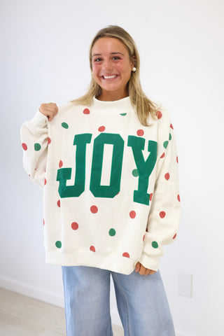 A Life Full of Joy Mock Neck Pullover