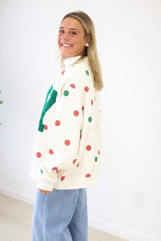A Life Full of Joy Mock Neck Pullover