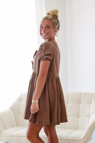 Holding On to Forever Mocha Dress
