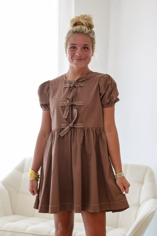 Holding On to Forever Mocha Dress