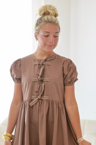 Holding On to Forever Mocha Dress