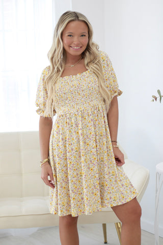 No Complications Floral Dress