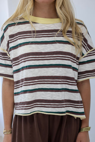 Fall Fest Fun Striped Top