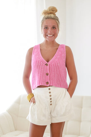 The Price of Love Pink Sweater Tank