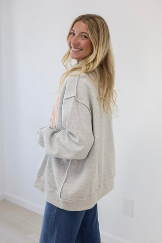 TN Stripe Mock Neck Pullover