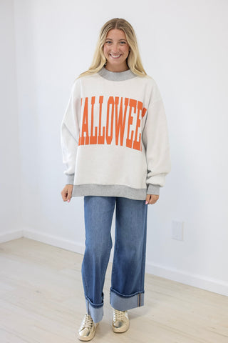 Halloween/Pumpkin Craze Mock Neck Pullover