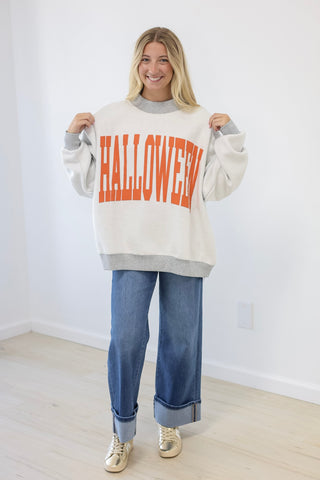 Halloween/Pumpkin Craze Mock Neck Pullover