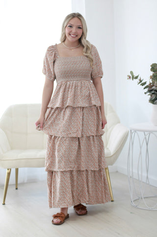 Meet Me at Brunch Maxi Dress in Mint/Coral