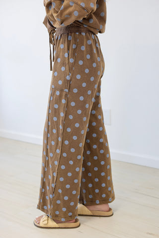 Day to Day Polka Dot Set in Frosted Mocha