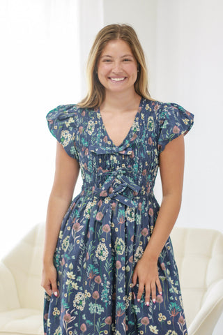 Midnight Dreams Floral Dress