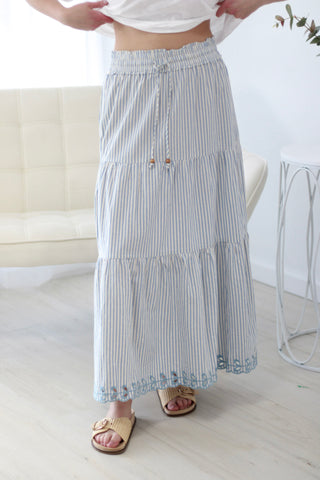 Say You Will Striped Skirt