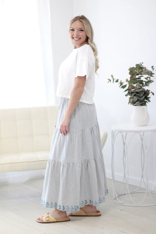 Say You Will Striped Skirt