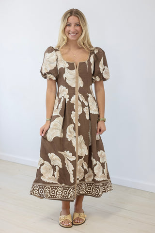 Right Here With You Brown Dress