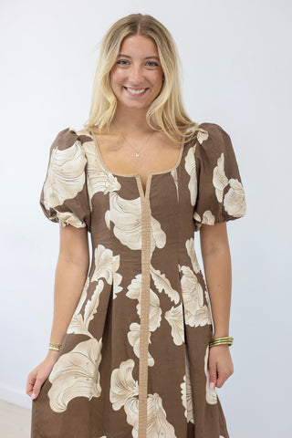 Right Here With You Brown Dress