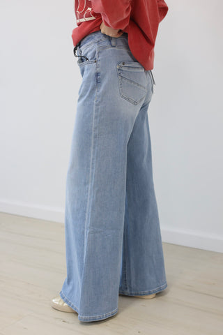 Make My Day Wide Leg Jeans by Mica