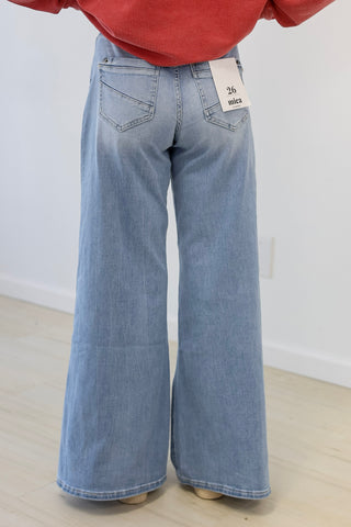 Make My Day Wide Leg Jeans by Mica