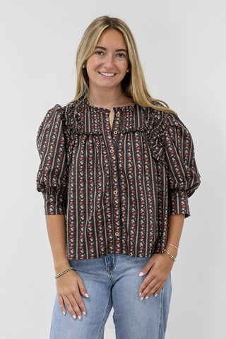 Caught My Eye Floral Blouse
