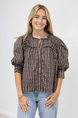 Caught My Eye Floral Blouse