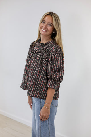 Caught My Eye Floral Blouse